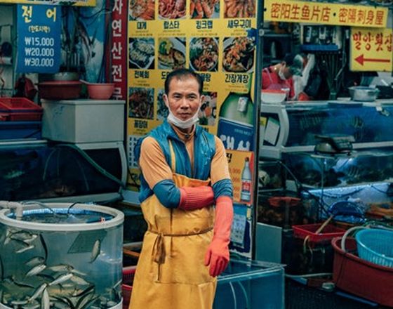 Jagalchi Fish Market vendor, Busan