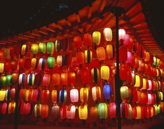 Temple lanterns, Seoul