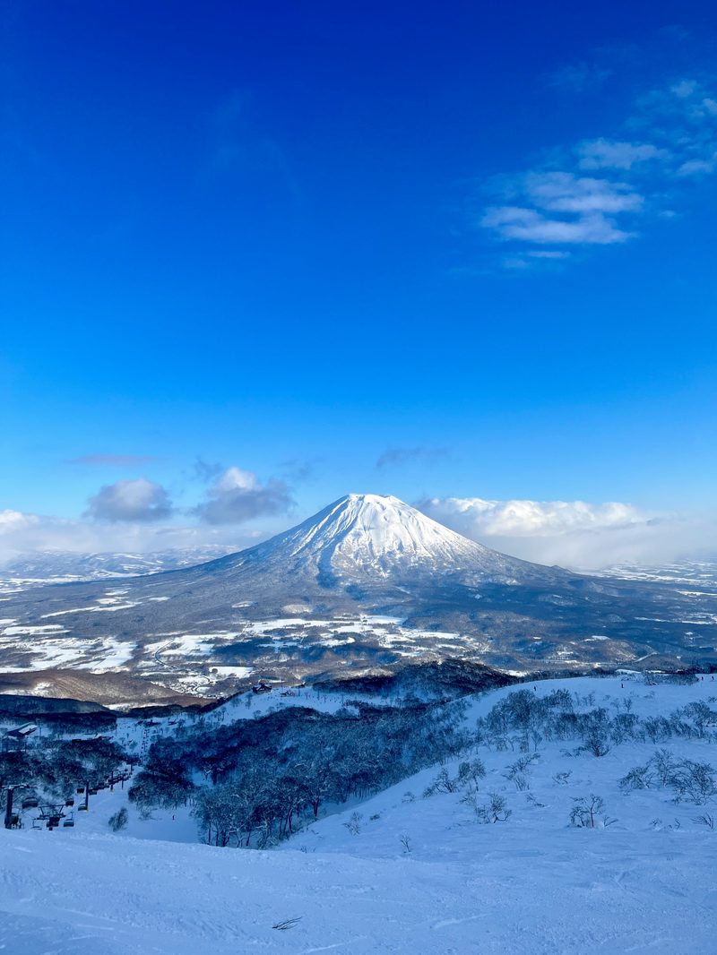 Hokkaido winter mountains