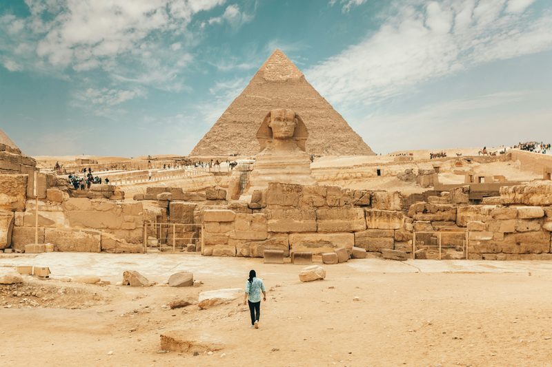 Great Sphinx and Pyramid