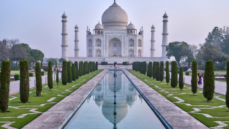 The Taj Mahal at dawn, India