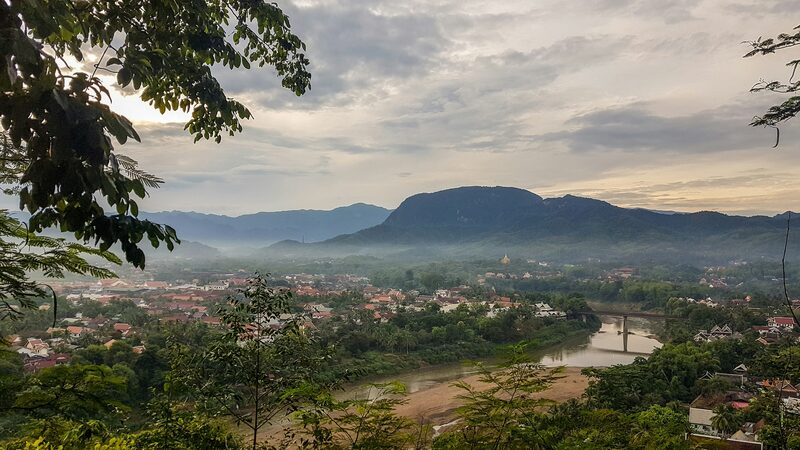 Lush green landscape of Sri Lanka