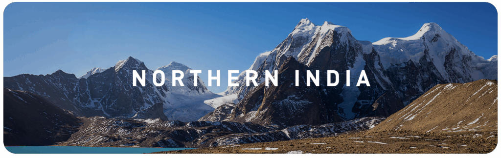 Snowcapped Himalayan mountains in northern India