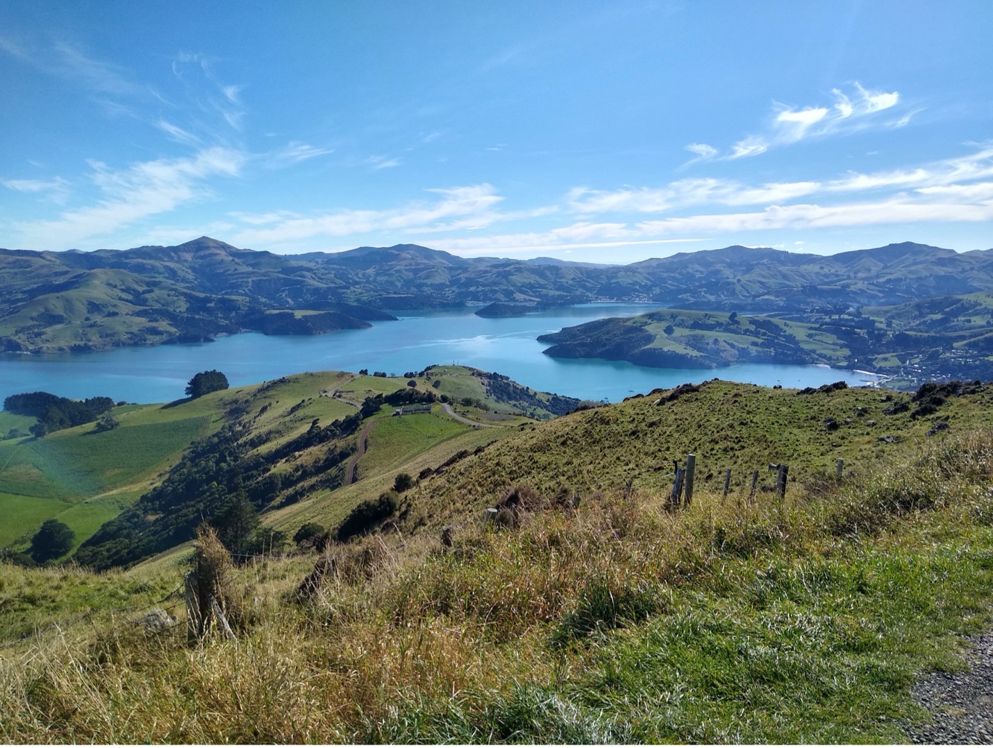 the view of the bay on arrival